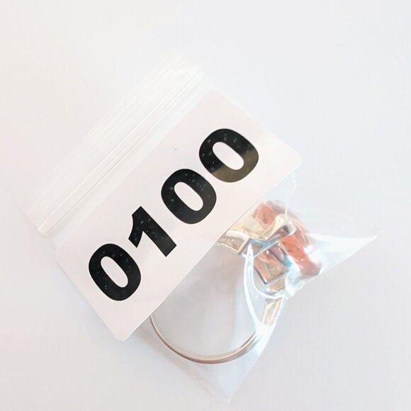 Huge Champagne Quartz Trilliant Fantasy-Cut Sterling Silver Cocktail Ring Size 8 - Picture 11 of 11